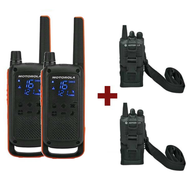 Motorola TLKR T82 + 2 Bolsas de proteção