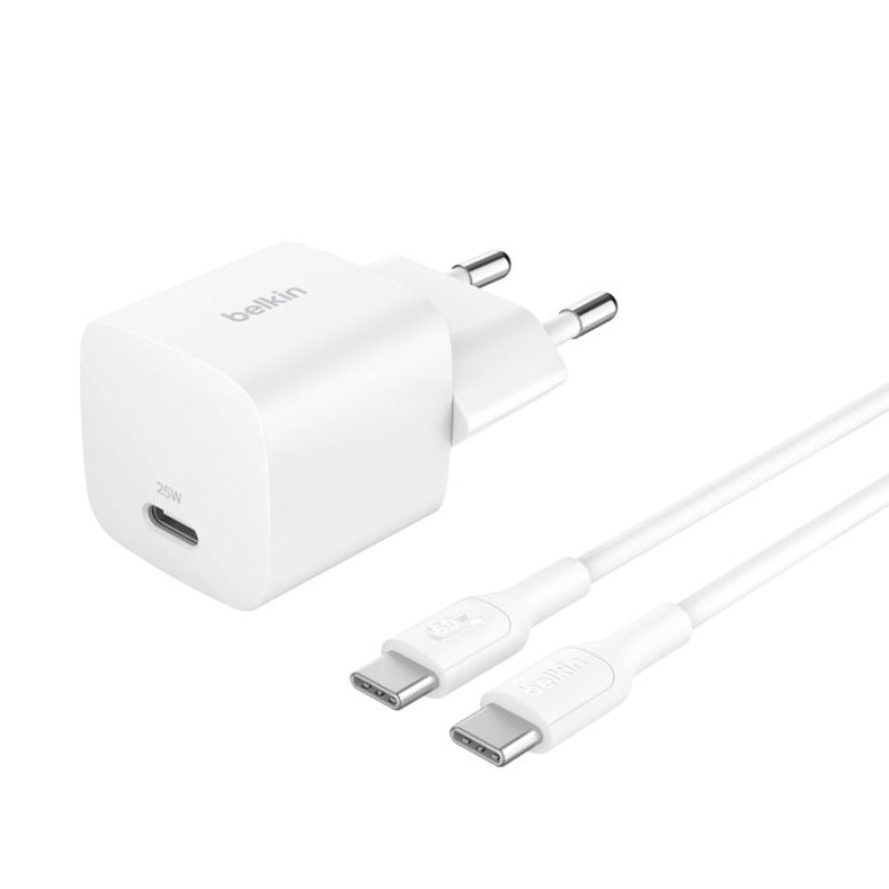Belkin cabo USB-C + carregador USB-C (25W)