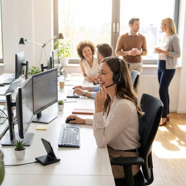 EPOS IMPACT 5000 Go headset in office environment call