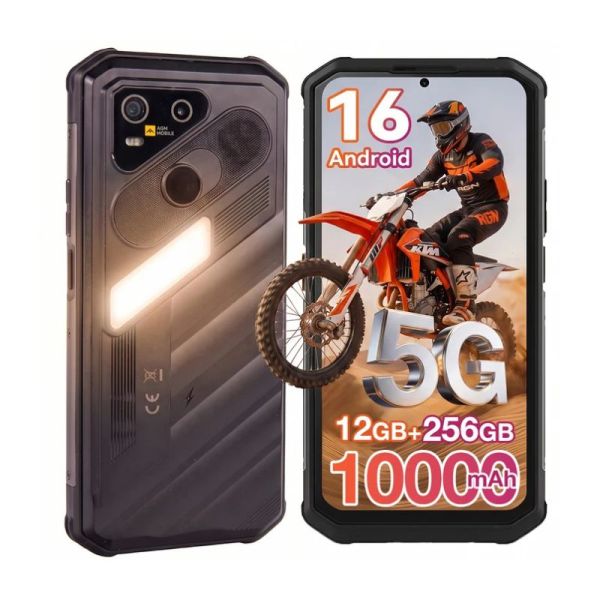 AGM X7 5G Rugged Smartphone Front and Rear View