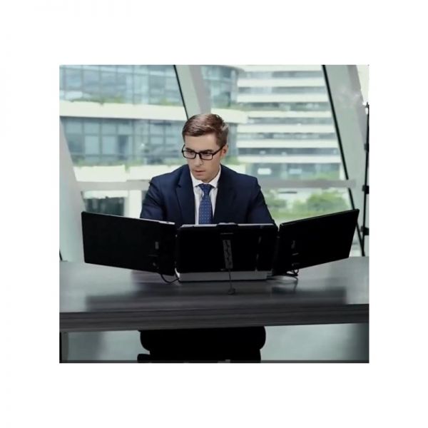Cleyver extensión de pantalla  doble de portátil 14''