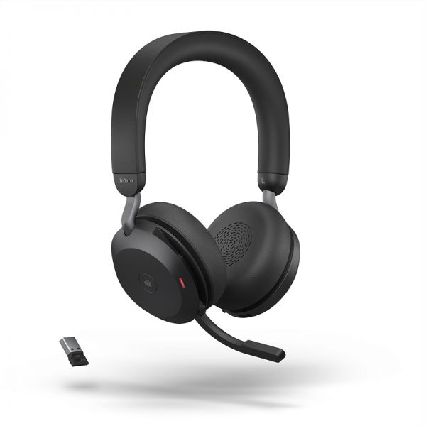 Jabra Evolve2 75 USB-A MS com suporte de carga