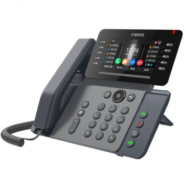 Telefone IP Fanvil V65 em preto