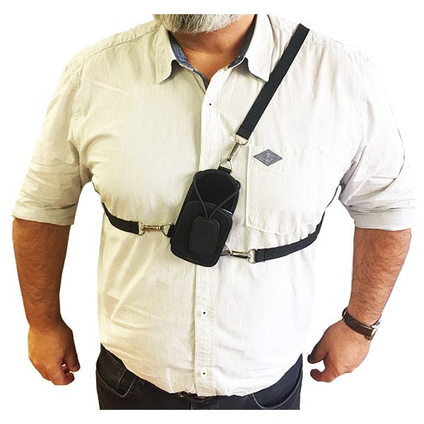 Bolsa com arnês walkie talkies