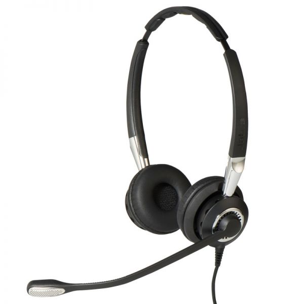 Jabra BIZ 2400 II Duo e microfone ultra cancelamento de ruído 