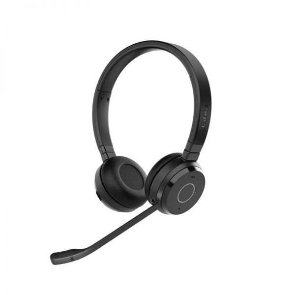 Jabra Evolve 65 TE Duo MS com base