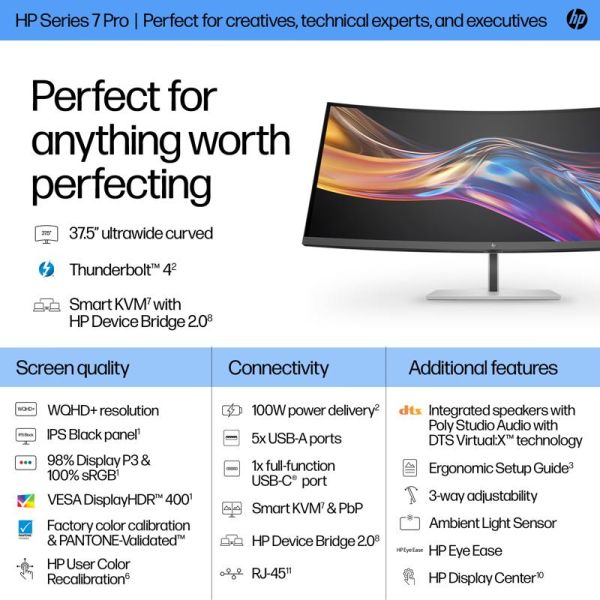 HP Monitor WQHD+ Thunderbolt 4 37,5