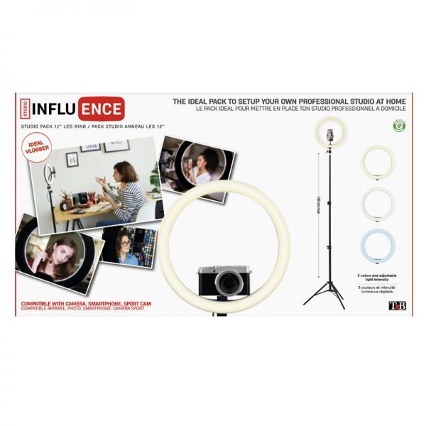 T’NB Influence – Anel LED com tripé para estúdio