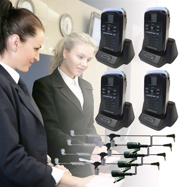 4 Dynascan 1D + 4 Kit Bodyguard
