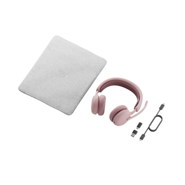 Logitech Zone Wireless 2 ES Teams Rosa mit Empfänger