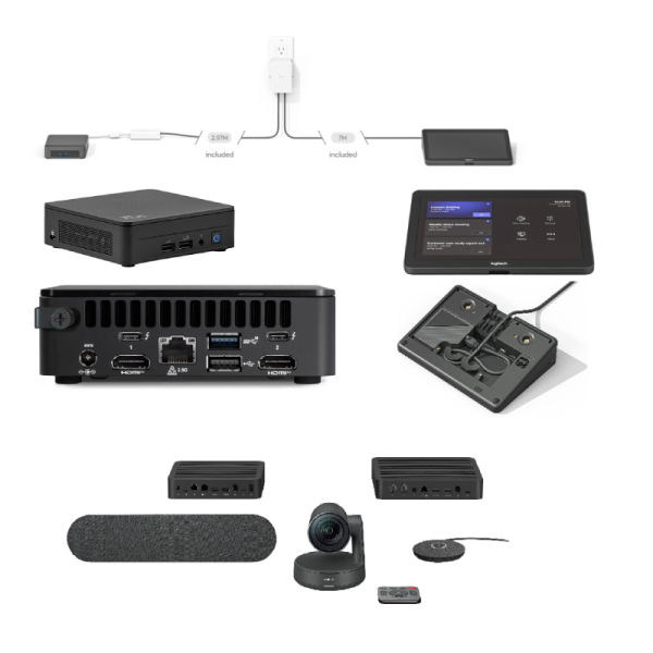 Pack TAPRALMSTASU da Logitech para salas de tamanho médio