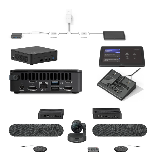 Pack Logitech TAPRAPMSTASU para salas grandes