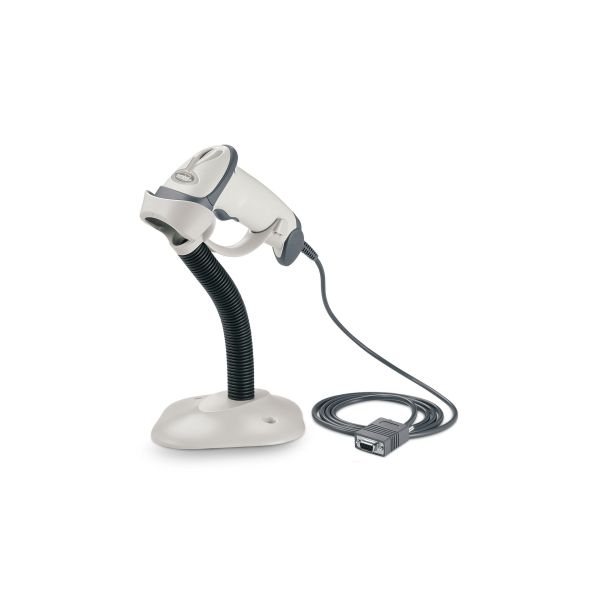 Zebra LS2208 black barcode scanner with USB cable