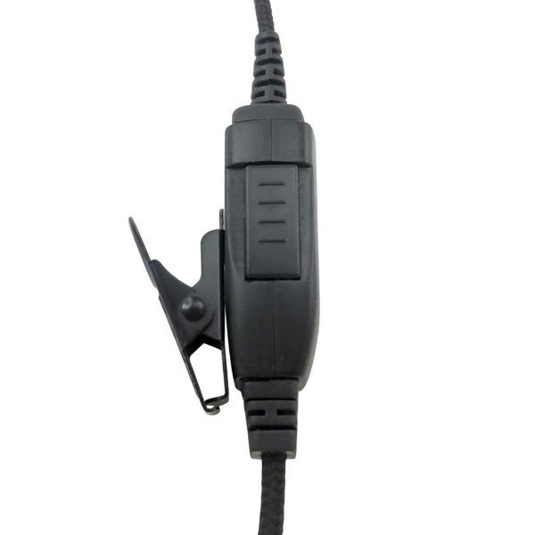 Micro-auricular com cabo tipo tecido fibra para Kenwood TK-3601