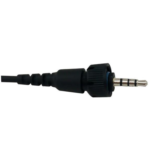 Micro-auricular com cabo tipo tecido fibra para Kenwood TK-3601