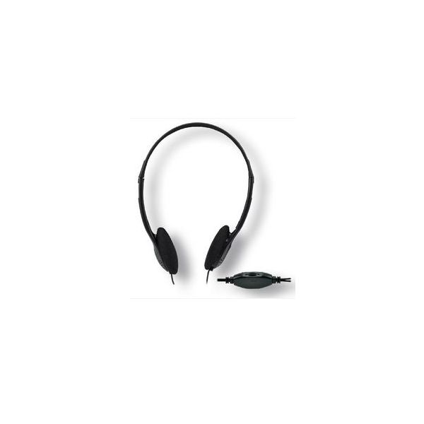 Auricular estéreo com controle de volume