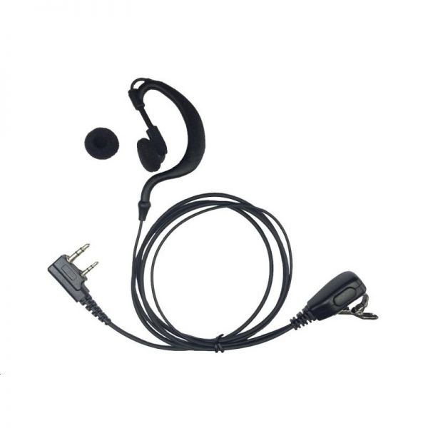 Kenwood Versão BTE com microfone de lapela para a série NX
