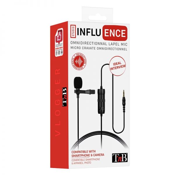 Microfone de lapela Jack omnidirecional - T’NB Influence