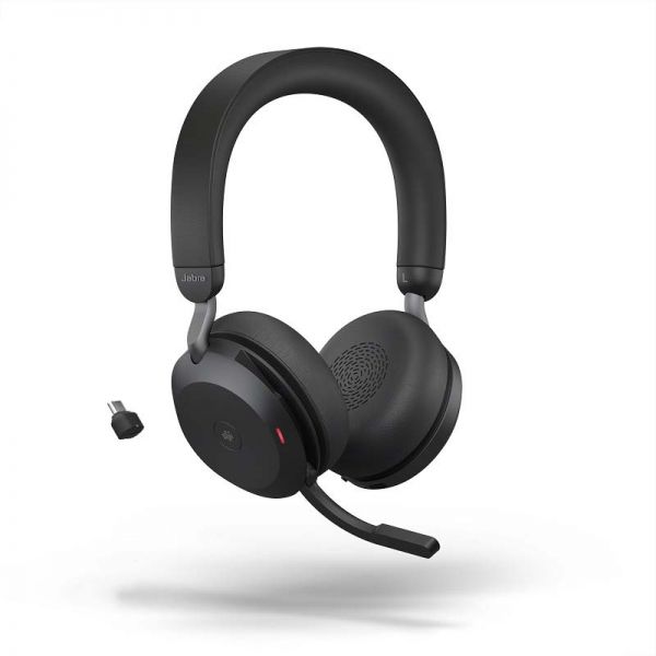 Jabra Evolve2 75 USB-C MS com suporte de carga