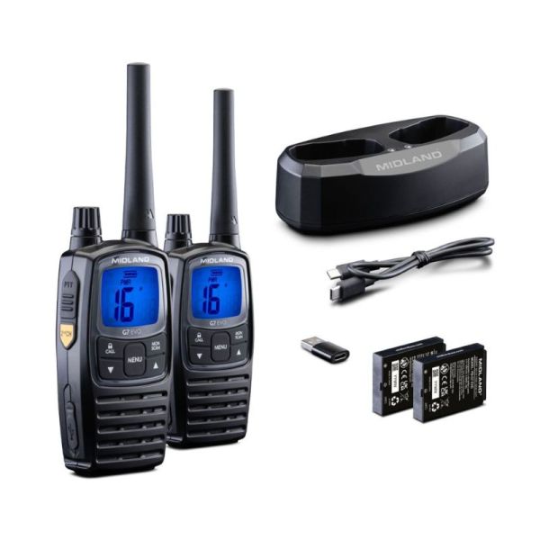 Midland G7 EVO Twin Set and Accessories