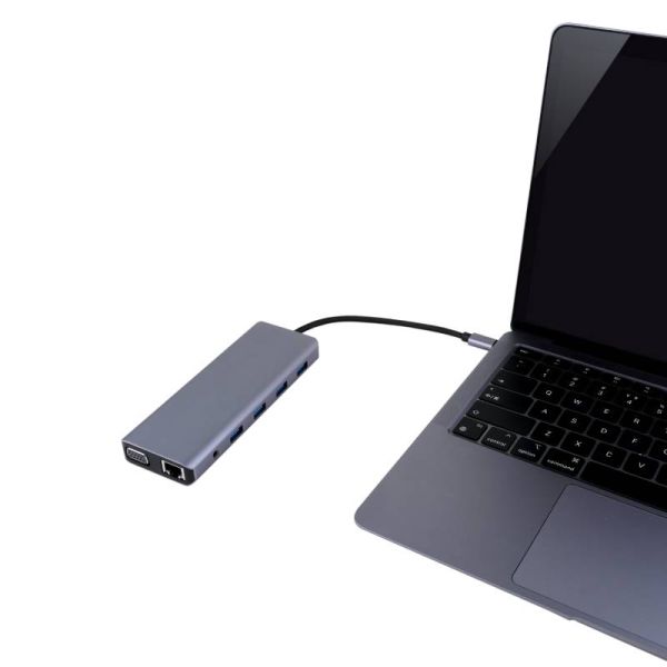 Hub Cleyver USB C 12 portas 