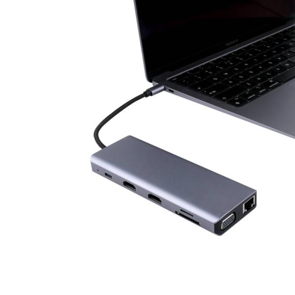 Hub Cleyver USB C 12 portas 
