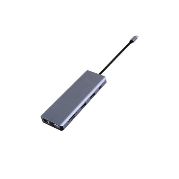 Adaptador Cleyver USB C 12 portas 