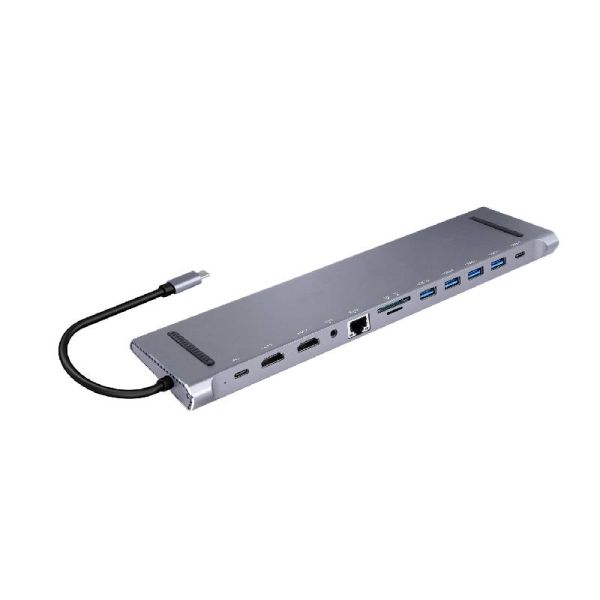 Cleyver Dock USB C 12  portos