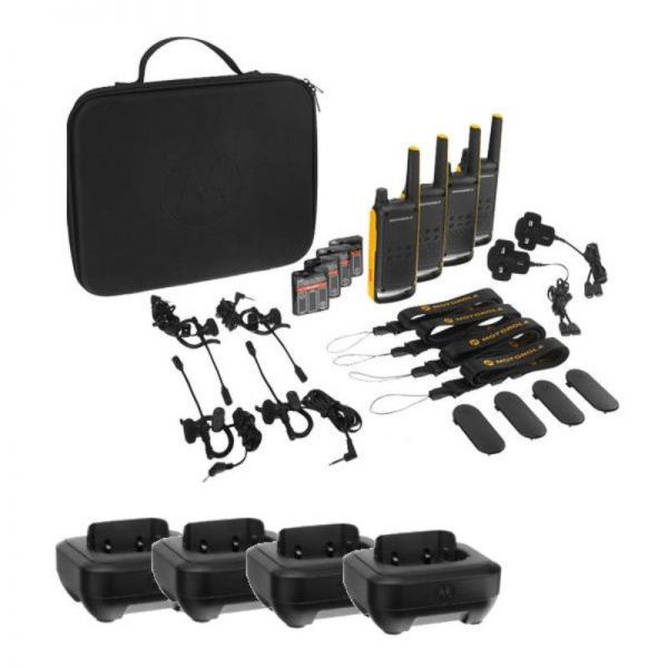 Pack Motorola T82 Extreme Quad + 4 bases carregadoras
