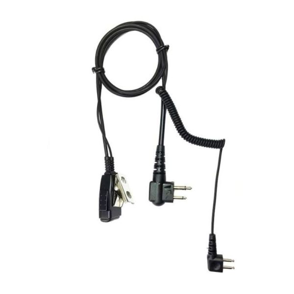 J22 audio adapter with PTT for professional radio headsets