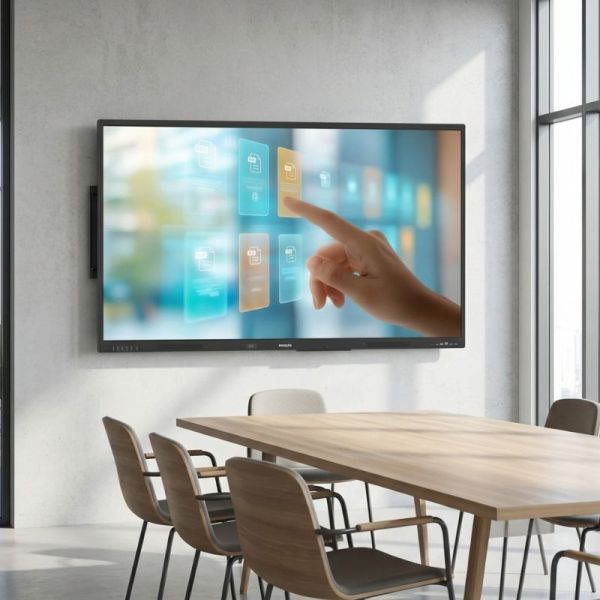 Philips E-Line 65 touch screen with B-Tech BT8441 wall mount