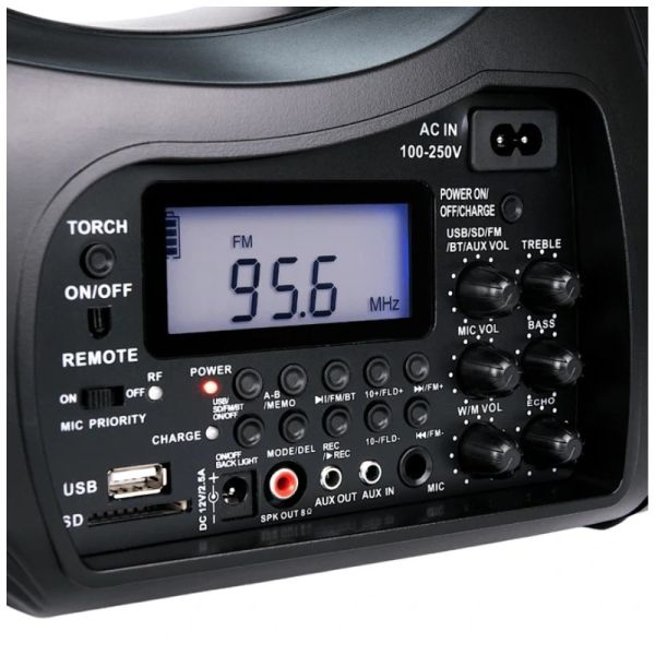 Makson MKS-65PLAY Amplificador de Voz Portátil UHF Sem Fios