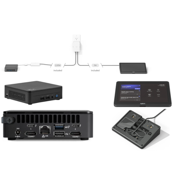 Logitech TAP Base Room Bundle com NUC Mini-PC