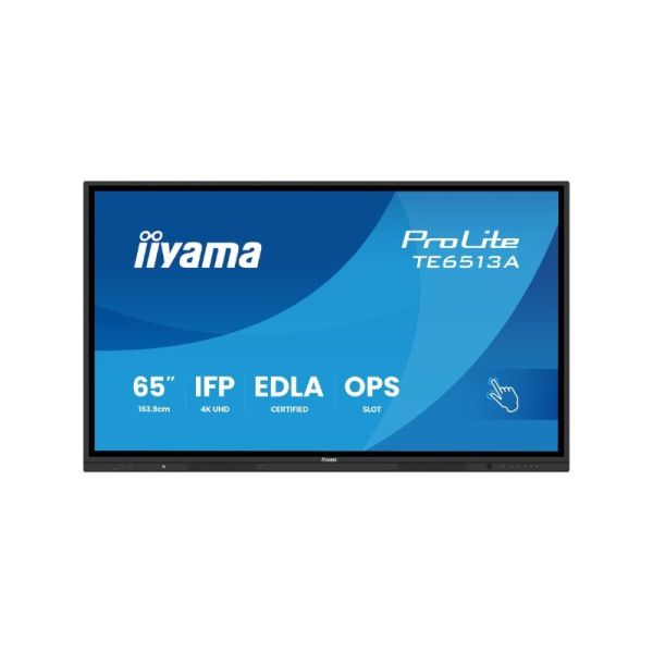 iiyama ProLite TE6513A-B1AG front view 65 inch interactive display