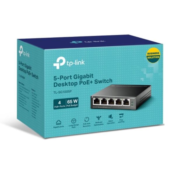 TP Link Switch SG1005P caixa