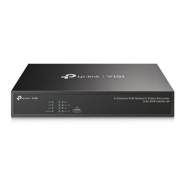 TP-Link VIGI NVR1004H-4P | NVR 4 Canais com 4 Portas PoE