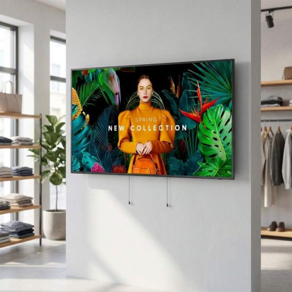 Samsung QBC 65 inch 4K UHD professional display wall mounted
