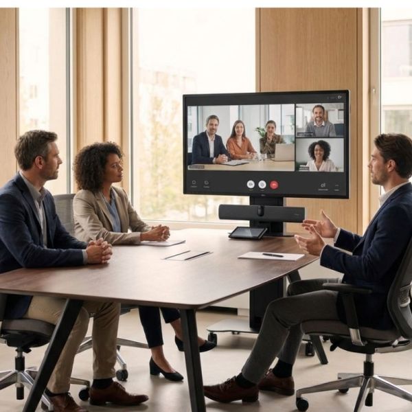 Jabra PanaCast 40 with iiyama LH4364UHS B1AG display