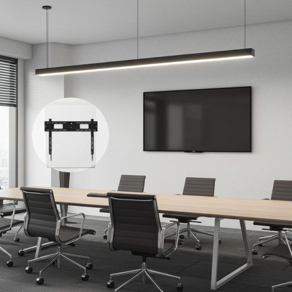 Slim 4.2 cm heavy-duty wall mount supporting up to 125 kg