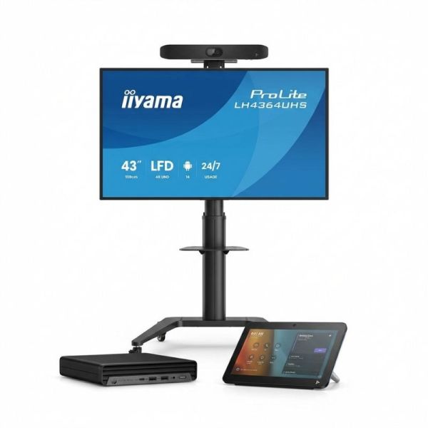 Poly Studio V12 on display mount