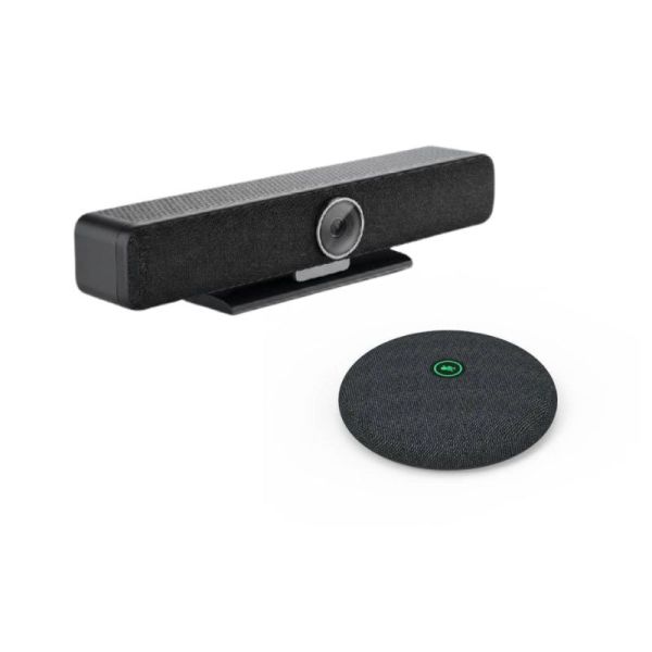 Pack Cleyver Room Bar para salas medianas 4K Zoom 10x + Micrófono de Extensión con Cable