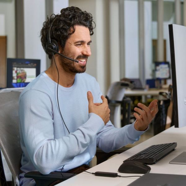 HP Poly Mission 425 call center USB headset