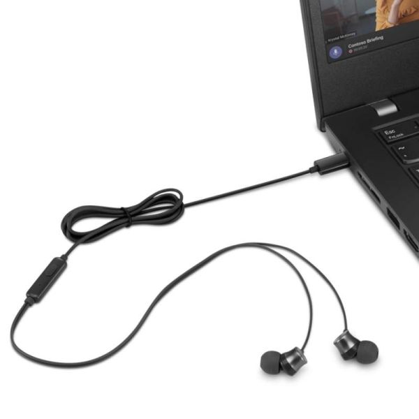 Lenovo 4XD1J77351 wired in-ear office headset