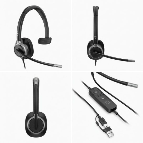 HP Poly Mission 610 wired mono headset