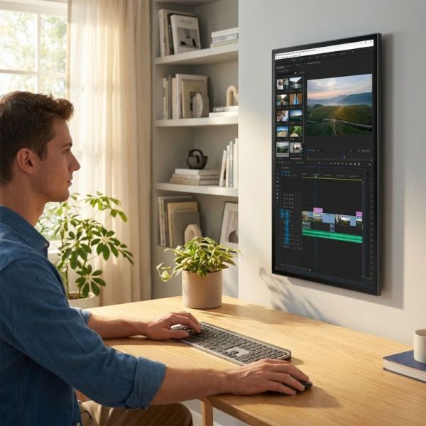 Apple Studio Display nano-texture VESA on wall