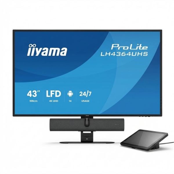 Jabra PanaCast 40 video conferencing setup with support