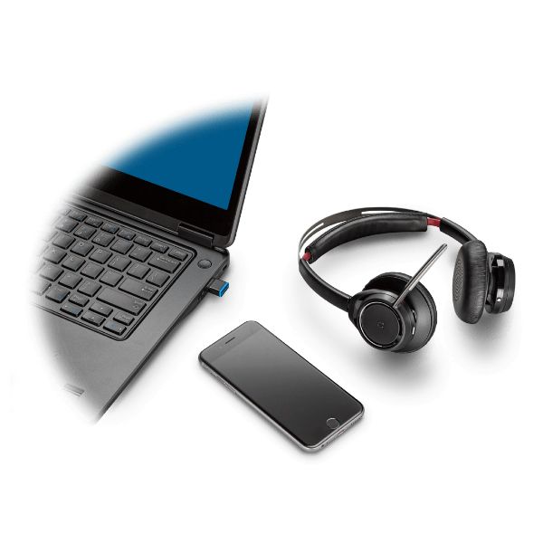 Plantronics Voyager Focus UC com base