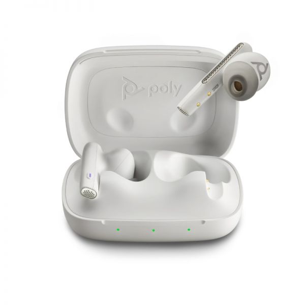 Poly Voyager Free 60 USB A MS écouteurs sans fil avec boîtier Blanc