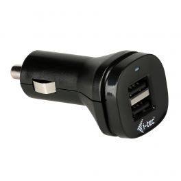 i-tec CHARGER-CAR2A1 carregador de dispositivos móveis Automático Preto