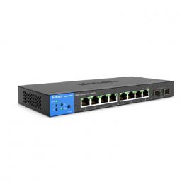 LINKSYS SWITCH GERENCIADO POE+ GE DE 8 PORTAS 2 1G SFP (110W) TAA